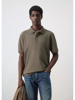 Mango %100 Pamuk Pike Polo Yaka Tişört