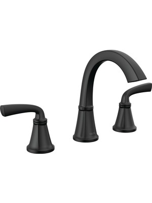 Aesco Delta Faucet 35864LF-BL Geist Banyo Bataryası, Mat Siyah