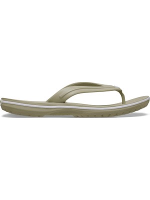 Aesco Crocs Unisex Crocband Flip Spor Terlik, 43-44, 11033-1WY, Krem