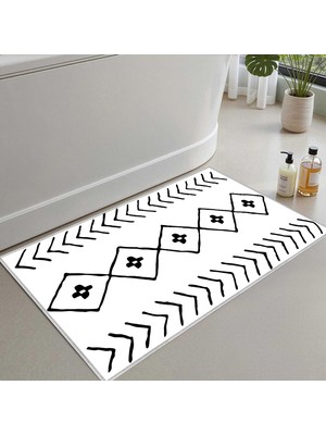 Die Grup Monnhein Banyo Paspası, Yumuşak Banyo Halısı, Kaymaz Dot Tabanlı, Su Emici, Makinede Yıkanabilir - 40 x 60 cm