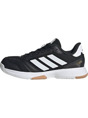 Aesco Adidas Ligra 8 W Kadın Spor Ayakkabı Düşük Bilekli (Futbol Dışı) Cblack/ftwwht/ftwwht 37 1/3