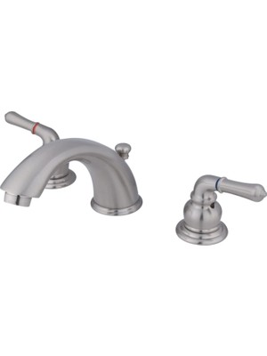 Aesco Kingston Brass KB968 Magellan Iı Yaygın Lavabo Bataryası 20 cm Ila 16 Inç Merkezler, Fırçalanmış Nikel