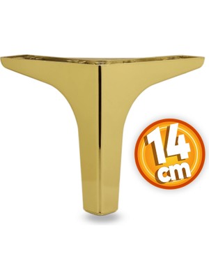Die Grup BADEM10 Sedef Lüks Mobilya Kanepe Sehpa Tv Ünitesi Koltuk Ayağı 14 cm Gold Altın Baza Ayak
