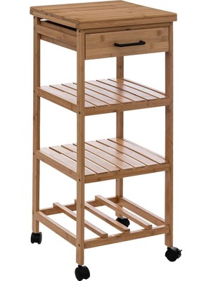 Die Grup Mudo Home 5 Five Simply Smart Boho Bambu Çekmeceli Etajer