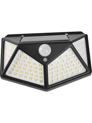 Die Grup Fenteer Solar Lamba 100 LED Pır Hareket Sensörlü Dış Duvar Lambası IP65 Bahçe Teras - 1 Adet
