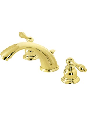 Aesco Kingston Brass KB972ALB Viktorya Dönemi Yaygın Banyo Bataryası, Cilalı Pirinç
