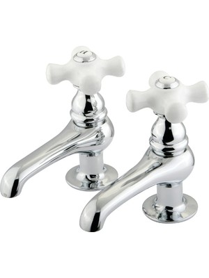 Aesco Kingston Pirinç KS3201PX Geri Yükleme Lavabo Musluk, 3 – 1/2 Inç, Krom Kaplama