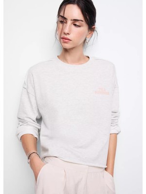 Mango Yazı Desenli Sweatshirt