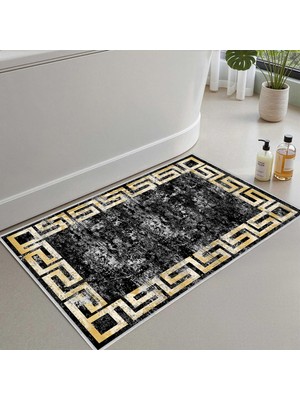 Die Grup Monnhein Banyo Paspası, Yumuşak Banyo Halısı, Kaymaz Dot Tabanlı, Su Emici, Makinede Yıkanabilir - 40 x 60 cm