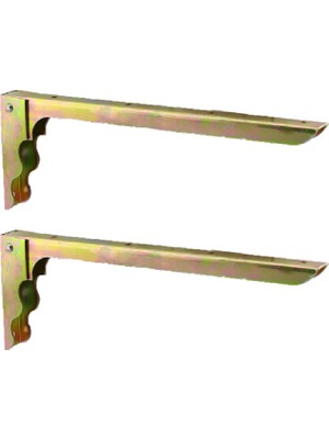 Aesco Katlanır Raf Altı Ayağı Metal Ayak 28 x 10 cm (2 Adet)
