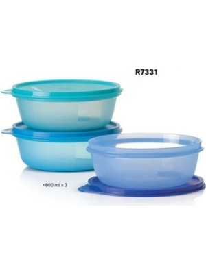 Die Grup Tupperware 3lu 600 ml Buzdolabı Saklama Kabı