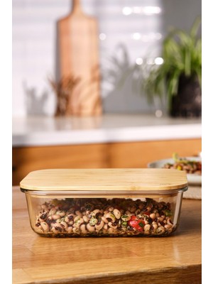 Die Grup Emsan Naturel 1520 ml Borosilikat Saklama Kabı