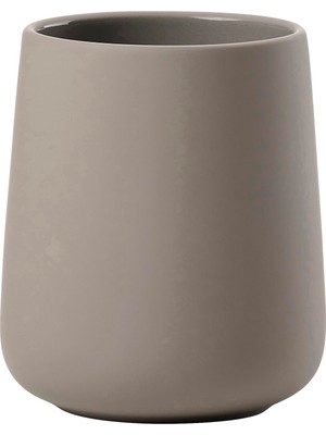 Die Grup Zone Denmark Nova One Diş Fırçası Bardağı, Seramik Diş Fırçası Bardağı, Soft Touch Kaplama, Çap: 8 Cm, Yükseklik 10 Cm, Boz Kahverengi