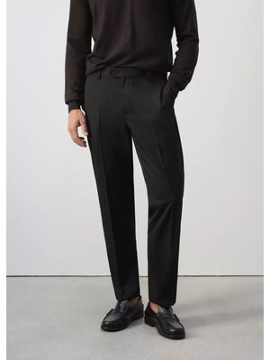 Mango Regular Fit Yün Karışımlı Pantolon
