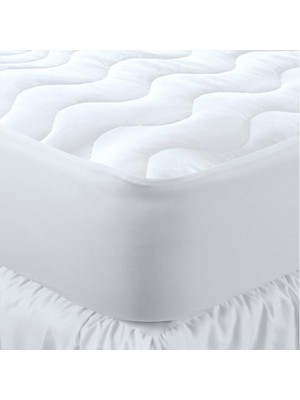 Die Grup Ave Home Kapitone Fitted Su Sıvı Geçirmez Yatak Koruyucu Alez, Beyaz, 80X130CM