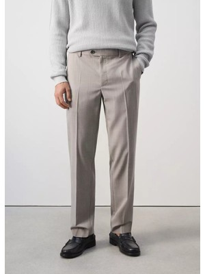 Mango Regular Fit Yün Karışımlı Pantolon