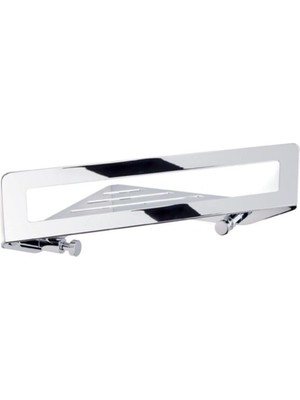 Die Grup System Banyo Krom Duş Rafı Krom Renk 93X71X211 mm Beyaz Tek Ebat BA3008 043 Cr
