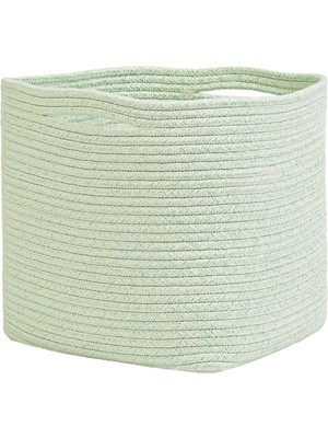 Die Grup Ocean Home Textile Mint Kırçıllı Pamuklu Sepet 30 x 30 x 30 cm