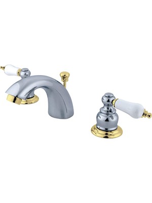 Aesco Kingston Brass KB944B Viktorya Dönemine Ait Mini Lavabo Bataryası Meşe/profesyonel Kulp, Cilalı Krom/cilalı Pirinç