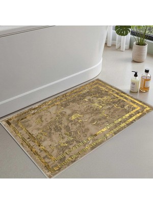 Die Grup Monnhein Banyo Paspası, Yumuşak Banyo Halısı, Kaymaz Dot Tabanlı, Su Emici, Makinede Yıkanabilir - 60 x 100 cm