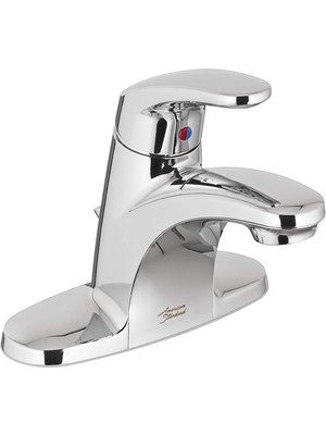 Aesco American Standard 7075004.002 Colony Pro Tek Kolu Centerset Banyo Bataryası Az Drenaj, Parlak Krom