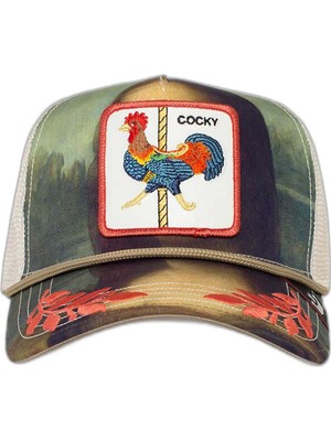 Aesco Goorin Bross Sicut Mentula File Detaylı Animal Desenli Şapka Unisex Şapka 1010308