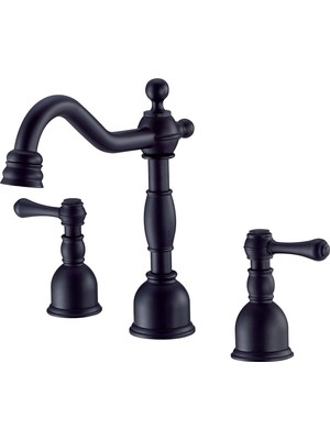 Aesco Gerber Sıhhi Tesisat Zengin Iki Kollu Geniş Lavabo Bataryası