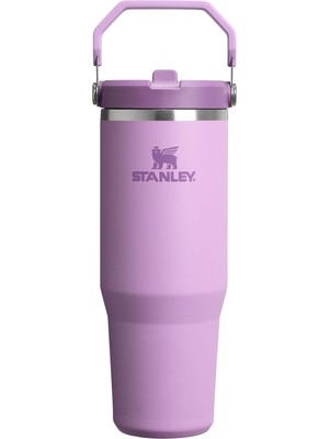 Die Grup Stanley Iceflow Flip Straw Tumbler Pipetli Termos Su Şişesi 0.89 Litre - Lila | Paslanmaz Çelik