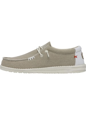 Aesco Hey Dude Wally Braided Kanvas Dokulu Casual Ayakkabı Erkek Ayakkabı 40003