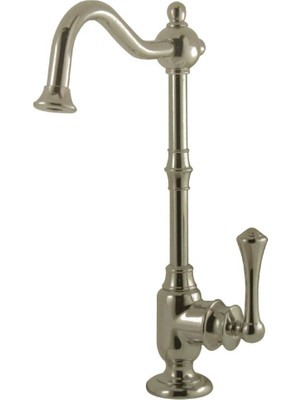 Aesco Kıngston Brass KS7398BL Vintage Soğuk Su Filtrasyon Musluk, Fırçalanmış Nikel