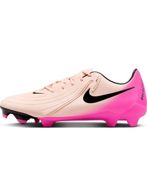 Aesco Nike Phantom Gx 2 Academy Ic Low-Top Futbol Ayakkabısı, FJ2581, Crimson Tint Black Pink Blast, 43 Eu