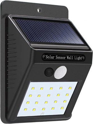 Die Grup Promosyonca Güneş Enerjili Hareket Sensörlü Duvar Lambası 20 LED