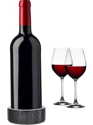 Die Grup Fox Run Black Marble Wine Stand, 5 x 5 x 2 Inç