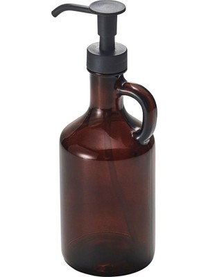Die Grup Ikea Sıvı Sabunluk, 380 Ml, 21 cm Yükseklik, Cam, Kahverengi