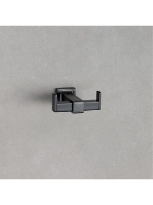 Die Grup System Q-Lıne Ikili Askılık Siyah Renk 42X73X83 mm