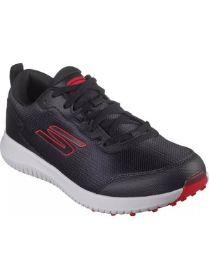 Aesco Skechers Erkek Max Fairway 4 Hafif Spikeless Golf Ayakkabısı, Siyah/kırmızı, 42 Eu