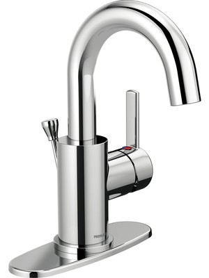 Aesco Peerless Precept Tek Delikli Banyo Bataryası, Tek Kolu Banyo Bataryası Krom, Banyo Lavabo Bataryası, Tahliye Montajı, Krom P191102LF