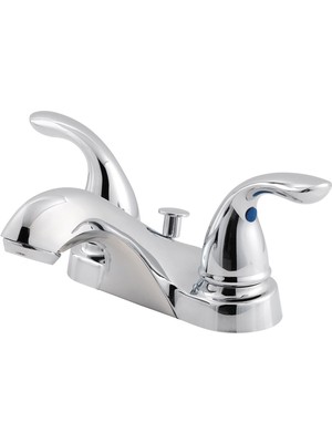 Aesco Pfister LG1435100 Pfirst Serisi 2 Saplı 10 cm Centerset Banyo Musluğu Cilalı Krom, Su Verimli Model