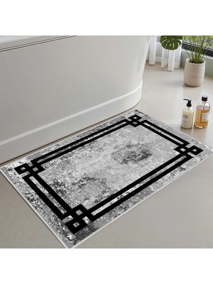 Die Grup Monnhein Banyo Paspası, Yumuşak Banyo Halısı, Kaymaz Dot Tabanlı, Su Emici, Makinede Yıkanabilir - 40 x 60 cm