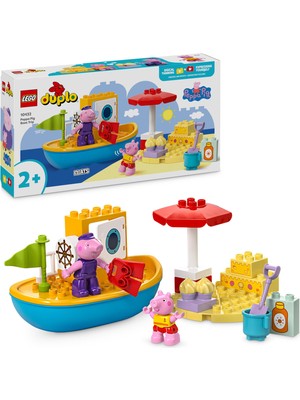 Die Grup LEGO Duplo Peppa Pig Tekne Gezisi 10432-2 Yaş ve Üzeri Çocuklar Için Peppa Pig Minifigürü Içeren Eğitici Oyuncak Yapım Seti (23 Parça)