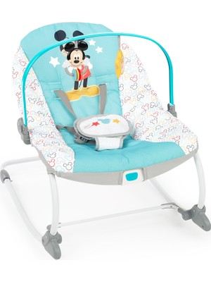 Die Grup Bright Starts Disney Baby Mickey Mouse Titreşimli ve Çıkartılabilir Oyuncak Barlı Bebekten Yürümeye Başlayan Salıncaklı Oyuncak - Yeni Doğan ve Üzeri