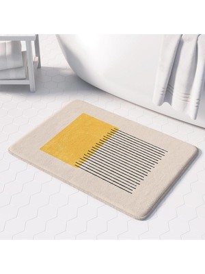 Die Grup Sevimli Tasarımlı Mikrofiber Banyo Paspası, Kaymaz Taban, Makinede Yıkanabilir (50X80) 79_BPSM