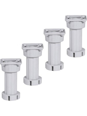 Aesco BADEM10 Mobilya Kanepe Baza Tezgah Dolap Ünite Ayağı Ayarlı 10 cm Gri Ayak (10 Adet)