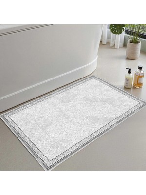 Die Grup Monnhein Banyo Paspası, Yumuşak Banyo Halısı, Kaymaz Dot Tabanlı, Su Emici, Makinede Yıkanabilir - 40 x 60 cm