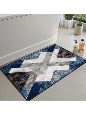 Die Grup Monnhein Banyo Paspası, Yumuşak Banyo Halısı, Kaymaz Dot Tabanlı, Su Emici, Makinede Yıkanabilir - 50 x 80 cm