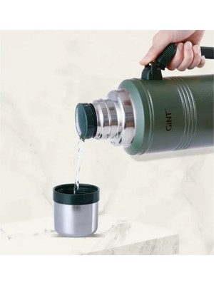 Uravas Store Kamp Seyahat Için 1.25 Litre Paslanmaz Çelik Vakumlu Içecek Termosu