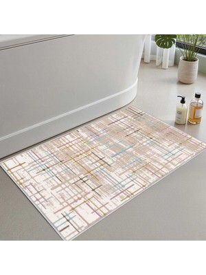 Die Grup Monnhein Banyo Paspası, Yumuşak Banyo Halısı, Kaymaz Dot Tabanlı, Su Emici, Makinede Yıkanabilir - 60 x 100 cm