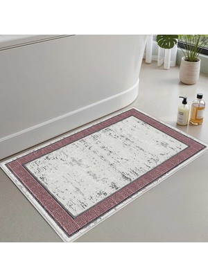 Die Grup Monnhein Banyo Paspası, Yumuşak Banyo Halısı, Kaymaz Dot Tabanlı, Su Emici, Makinede Yıkanabilir - 60 x 100 cm