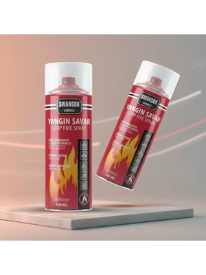Uravas Store 500 ml Köpüklü Yangın Söndürme Spreyi Kompakt Acil Müdahale Tüpü