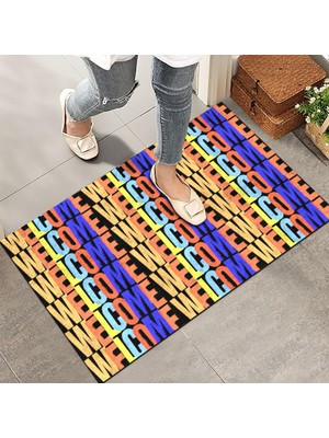 Die Grup Monnhein Kapı Önü Paspası - Modern ve Şık Kapı Paspası | Ev, Ofis ve Dış Mekân Kullanımı Için (Neon Karşılama) 40X60